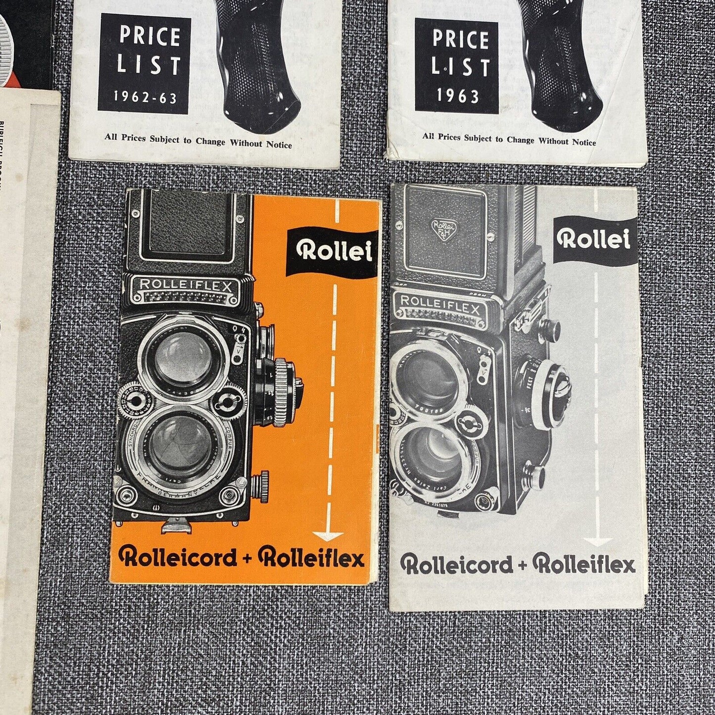 Rollei Rolleiflex Twin Reflex Medium Format Camera Guides, Promotional Ephemera