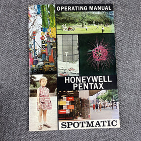 Vintage Pentax Honeywell Spotmatic 35mm Camera Instruction Manual