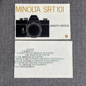 Minolta SR-T 101 film camera Original Instruction Manual + Guide to Minolta SR