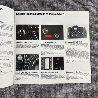 Leica R4 Original Presentation Guide to the Camera and Lens System