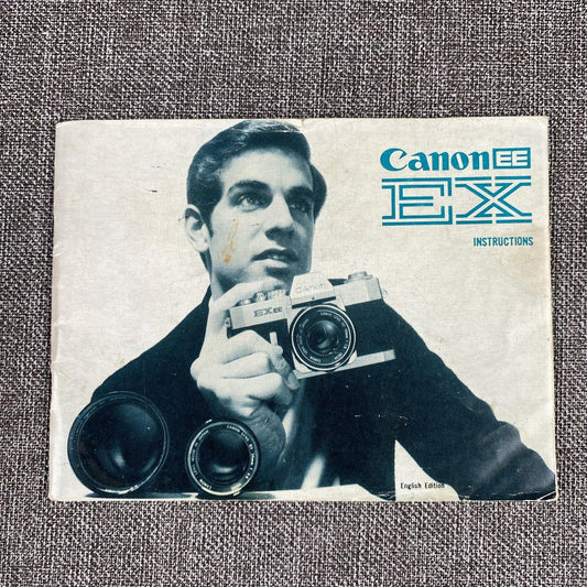 Canon EX EE 35mm film camera Instruction manual original 35 pages