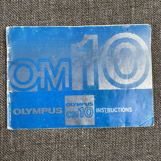 Olympus OM-10 Original Instruction Manual for 35mm film camera, 50 pages