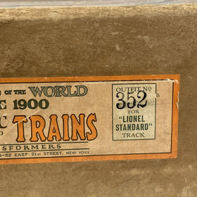 Lionel Prewar Standard Gauge Set #352 Original Box Only
