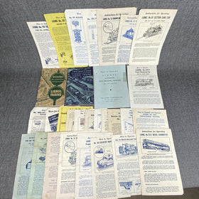 Lionel Original Postwar Instructions Manuals , Lot of 30