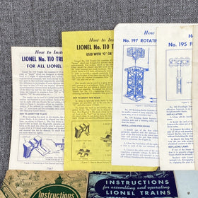 Lionel Original Postwar Instructions Manuals , Lot of 30