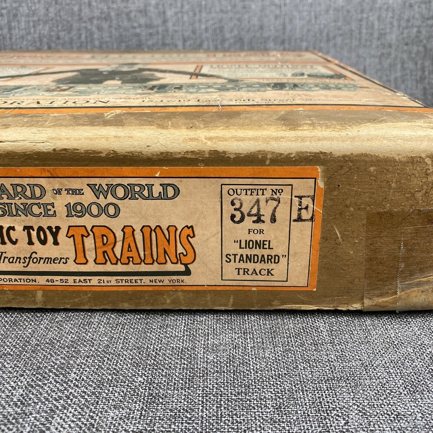 Lionel Standard Gauge Prewar No.347 Train Set 8E with 337, 338 Cars