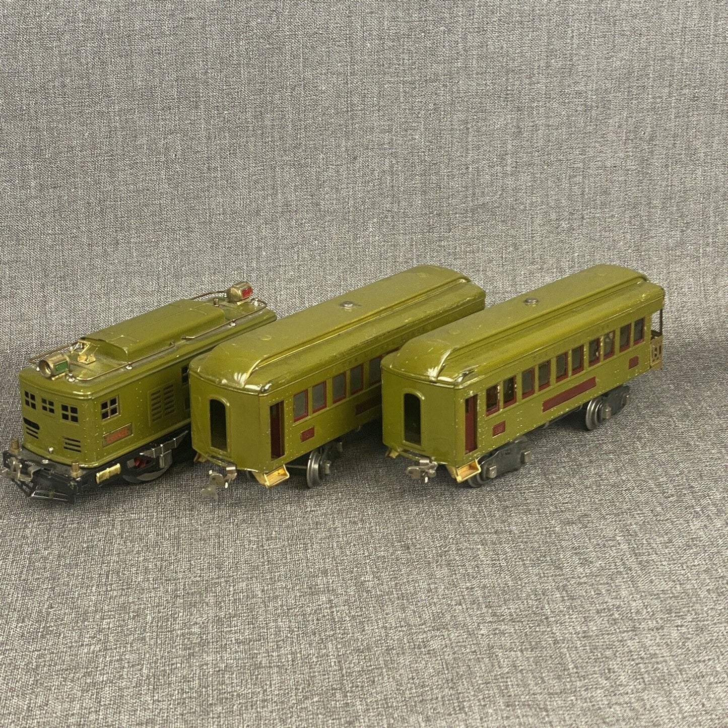 Lionel Standard Gauge Prewar No.347 Train Set 8E with 337, 338 Cars