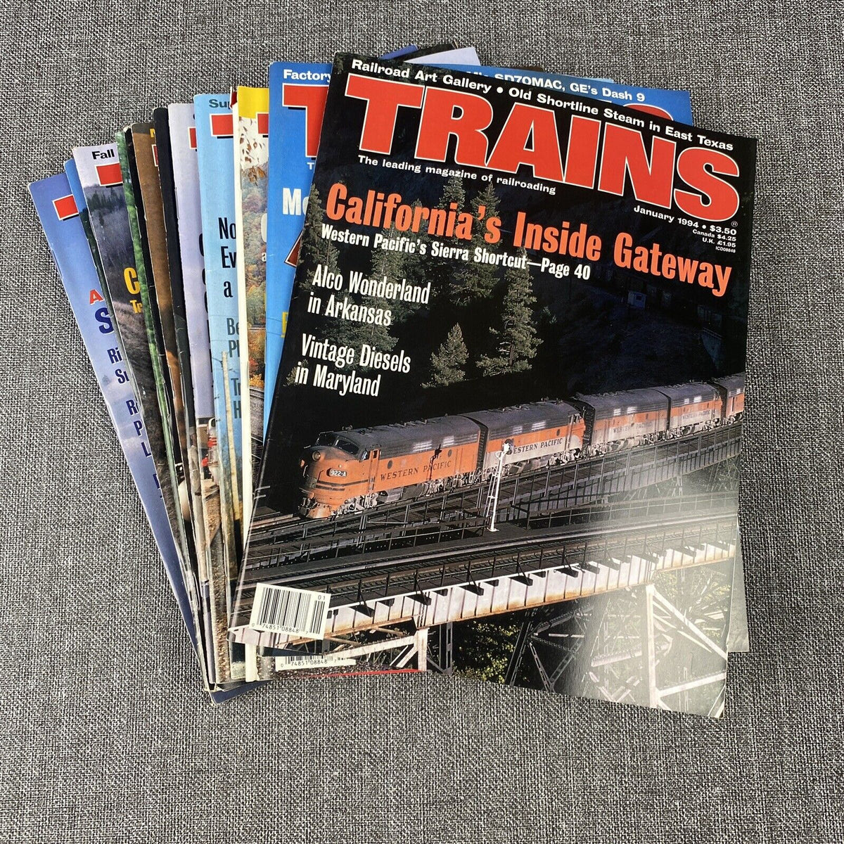 Trains Magazine 12 Issues 1994