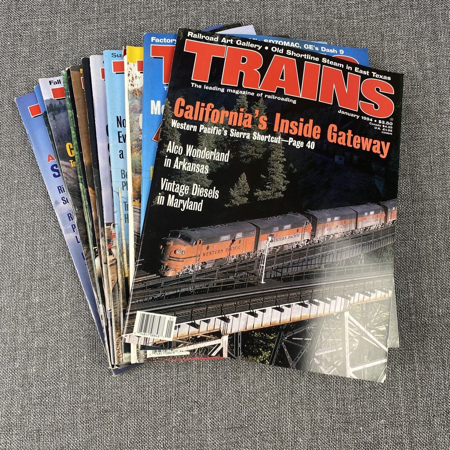 Trains Magazine 12 Issues 1994