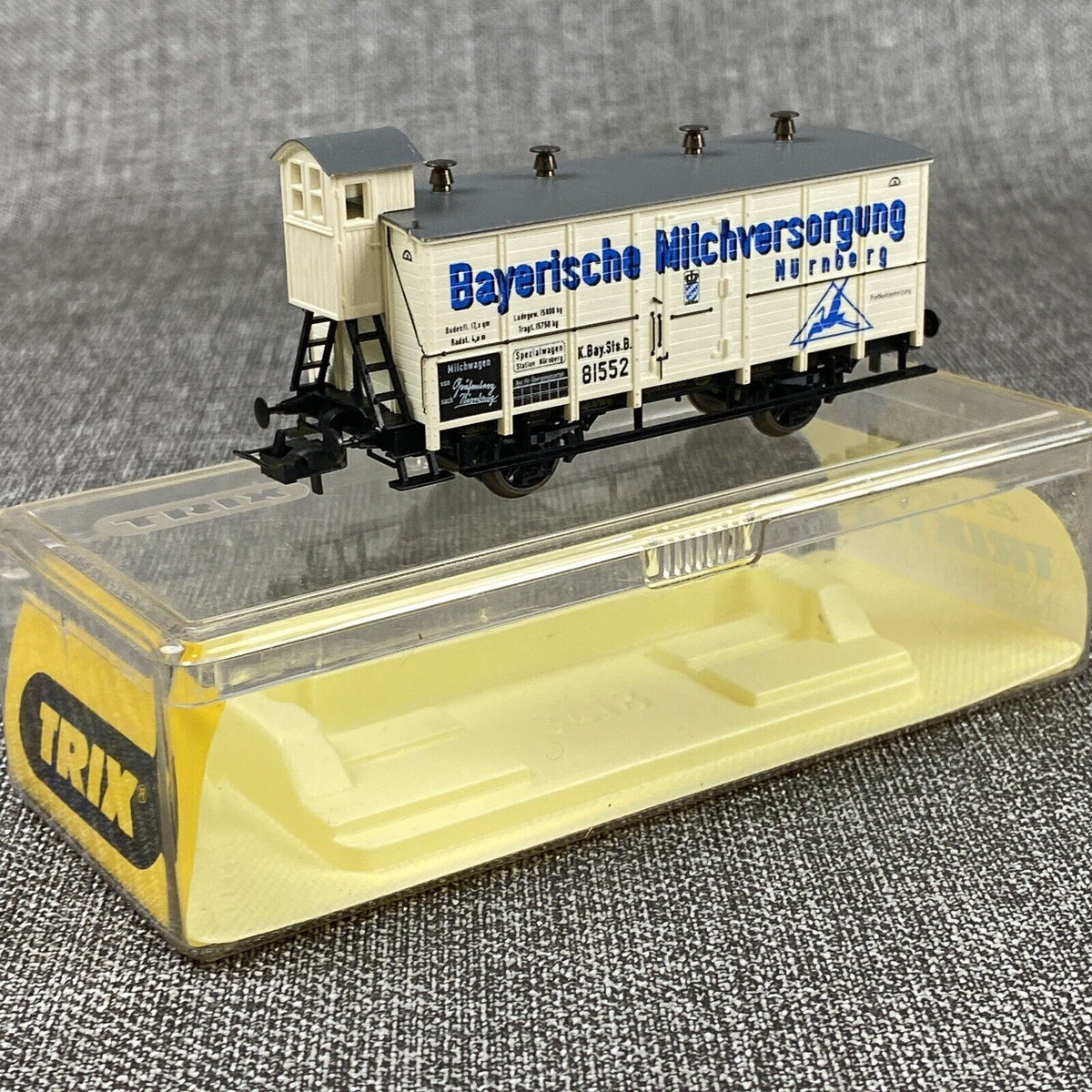 Trix HO scale 8 Freight Cars of Royal Bavarian State Railways made in Germany