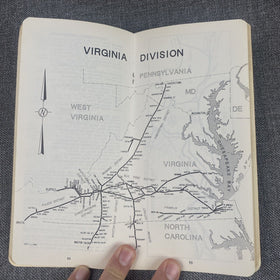 Norfolk Southern Northern Region Virginia Division Timetable 1, October 2, 1988