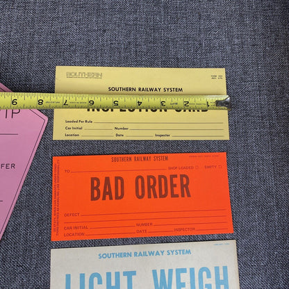 Vintage Southern Railway SOU RR  Original Variety of Cards/Signs with Pencils