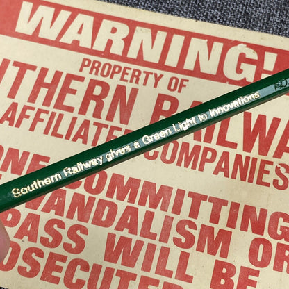 Vintage Southern Railway SOU RR  Original Variety of Cards/Signs with Pencils
