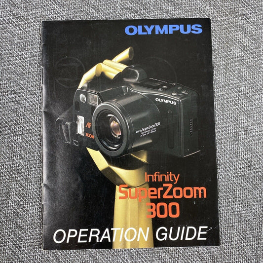 Olympus Infinity Super Zoom 300 35mm Manual Only, 18 pages