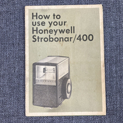 Honeywell Strobonar 400 Flash Instruction Manual Only , 18 pages