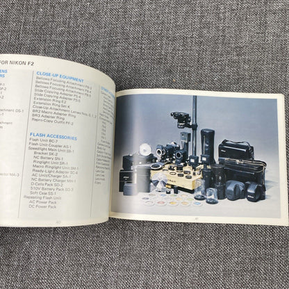 Nikon F2 Photography Guide Systems Booklet, Lens Chart - Brochure , 43 pages