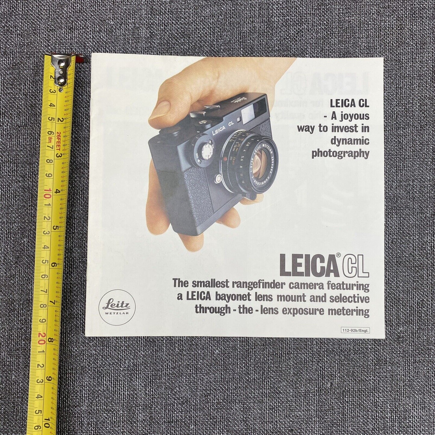 Lot of Leica and Rollei sales brochures Leica CL , Rolleicord , Rolleiflex