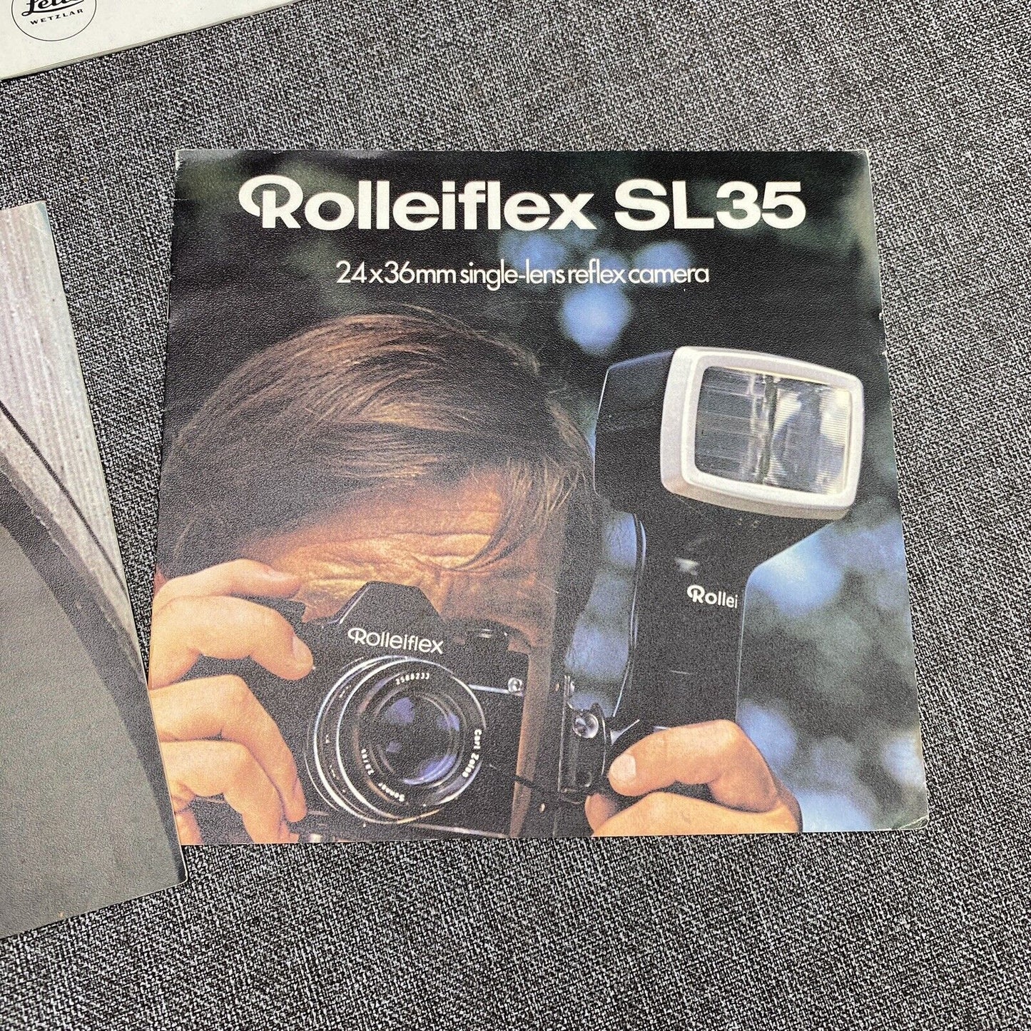 Lot of Leica and Rollei sales brochures Leica CL , Rolleicord , Rolleiflex