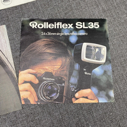 Lot of Leica and Rollei sales brochures Leica CL , Rolleicord , Rolleiflex