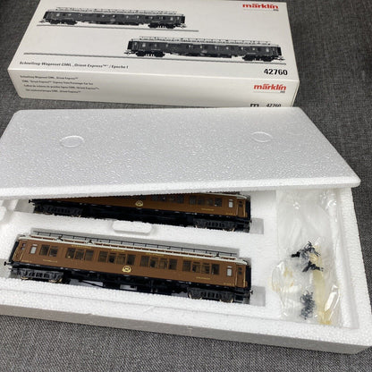 AC Märklin HO scale #42760 CarTrain Set Orient Express Ciwl  Sleeping Cars