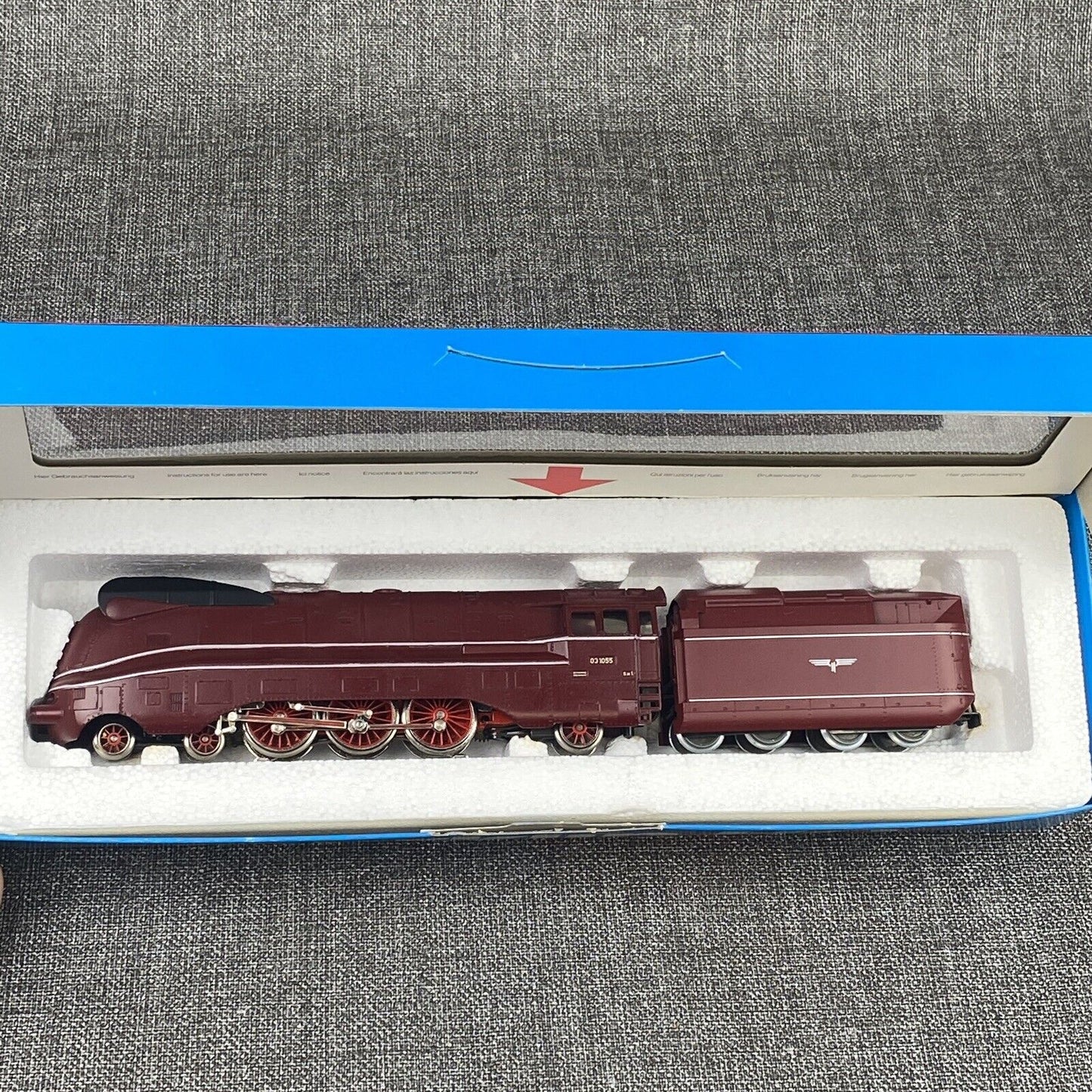 AC Märklin HO #3089 Streamline Steam Locomotive BR03 of DRG made in Germany