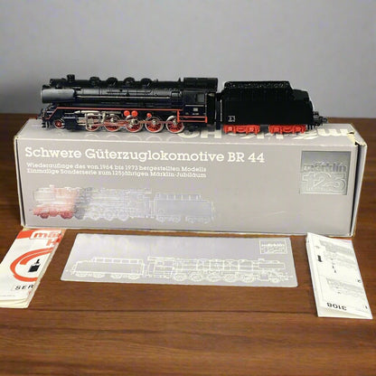 AC Märklin Analog HO #3108 Steam Locomotive BR 44 , Commemorative 125 Years