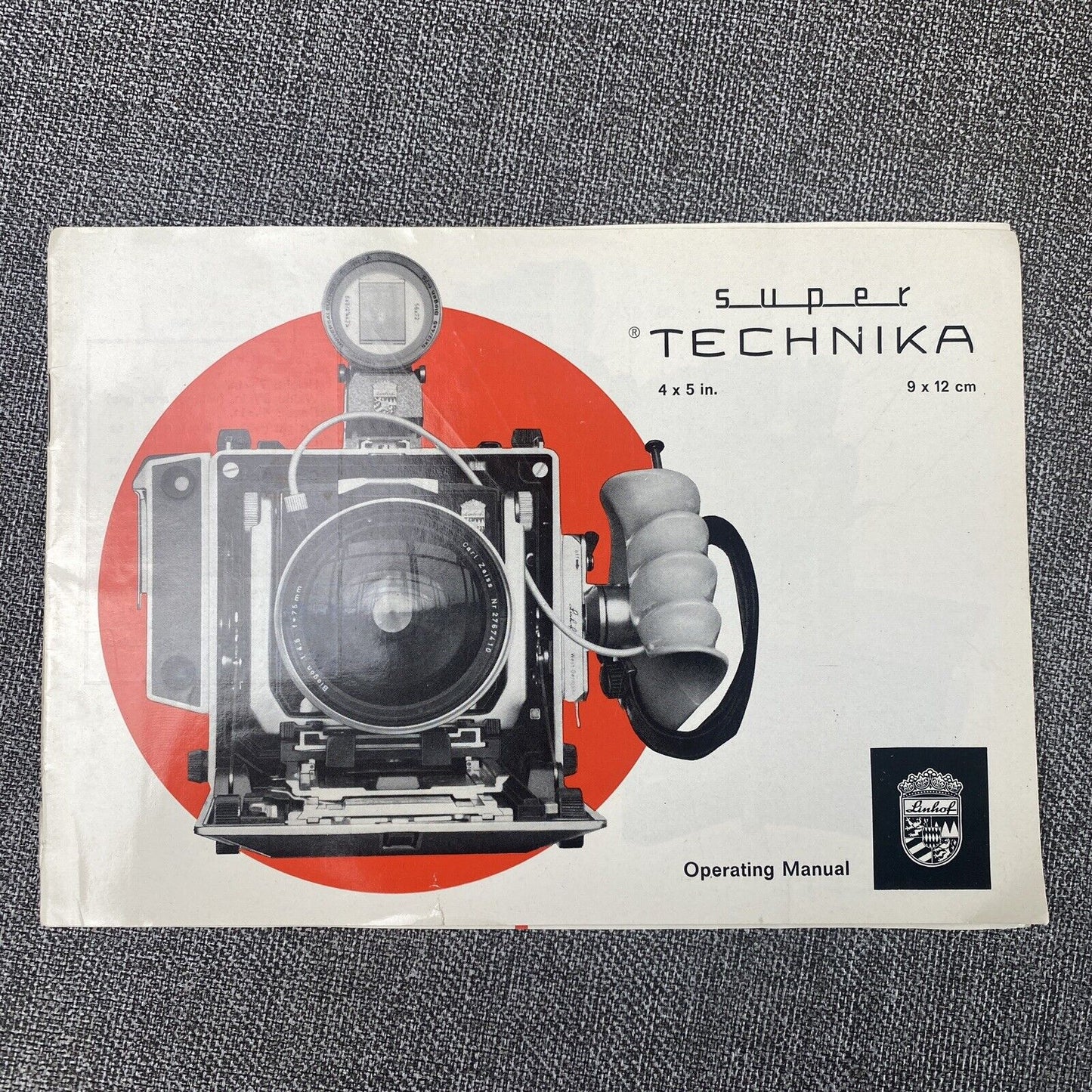 Linhof Super Technika film camera operating manual , 16 pages