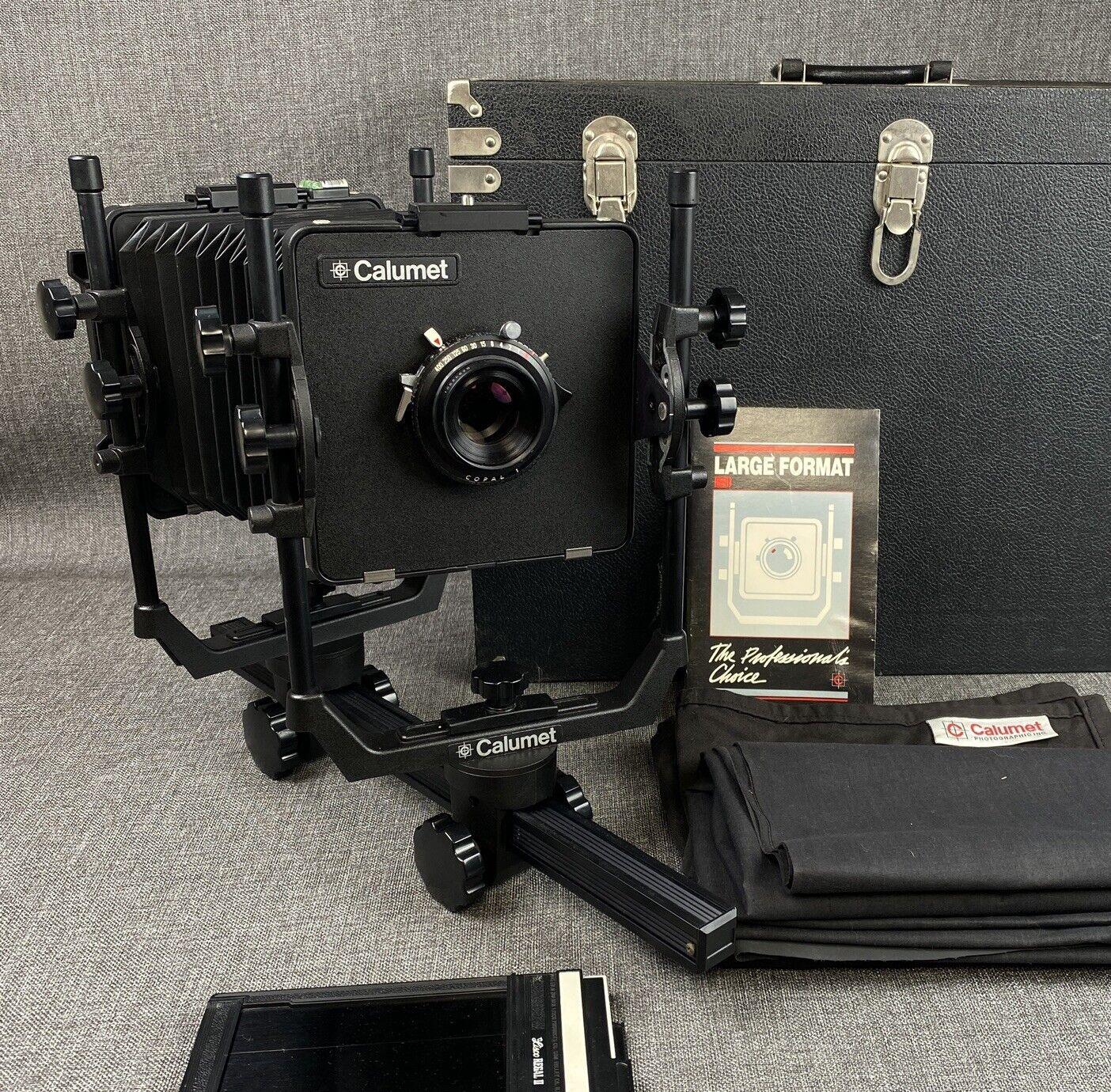 Calumet 4X5 Large Format monorail View Camera  with CALTAR II-E 210mm f/6.8 Lens