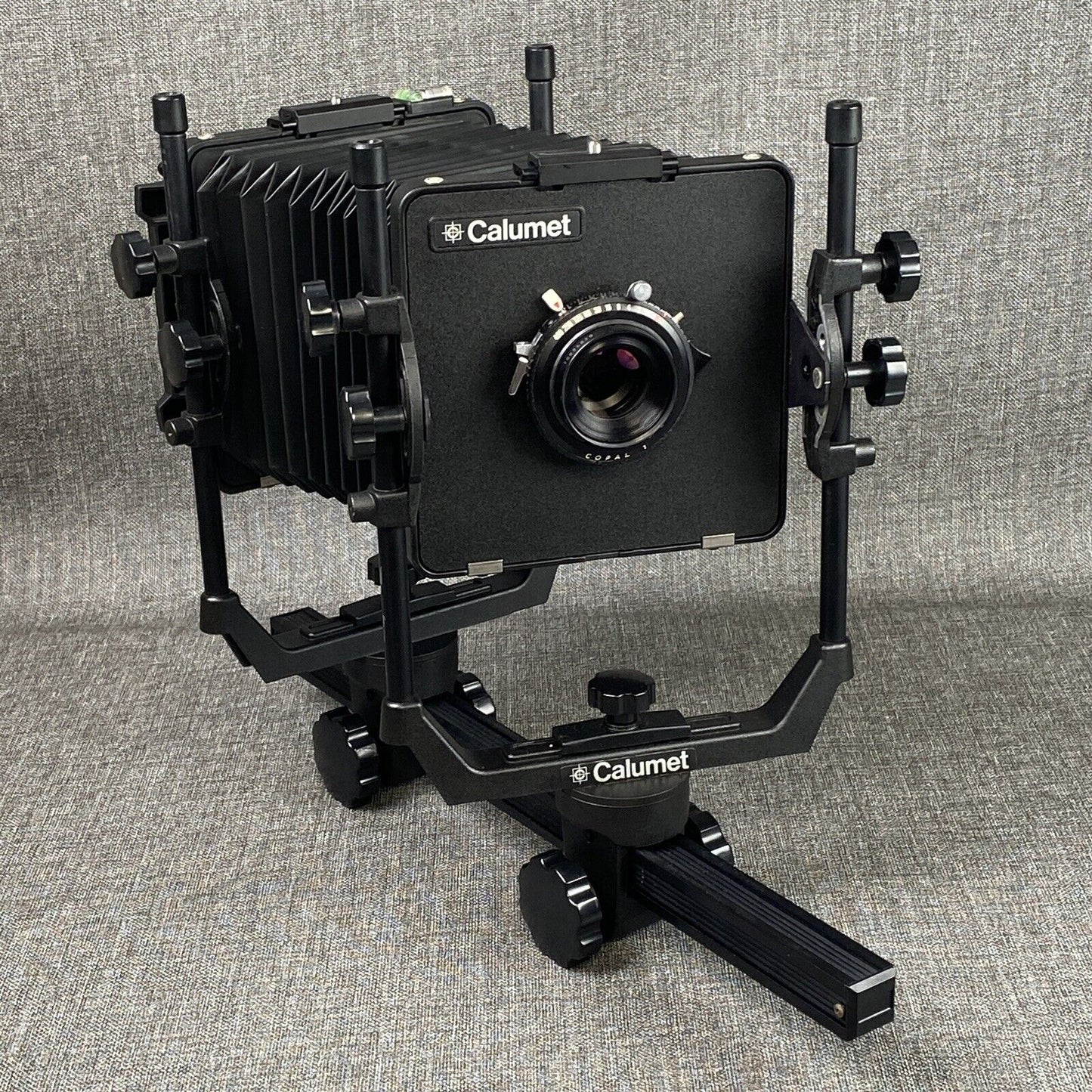 Calumet 4X5 Large Format monorail View Camera  with CALTAR II-E 210mm f/6.8 Lens