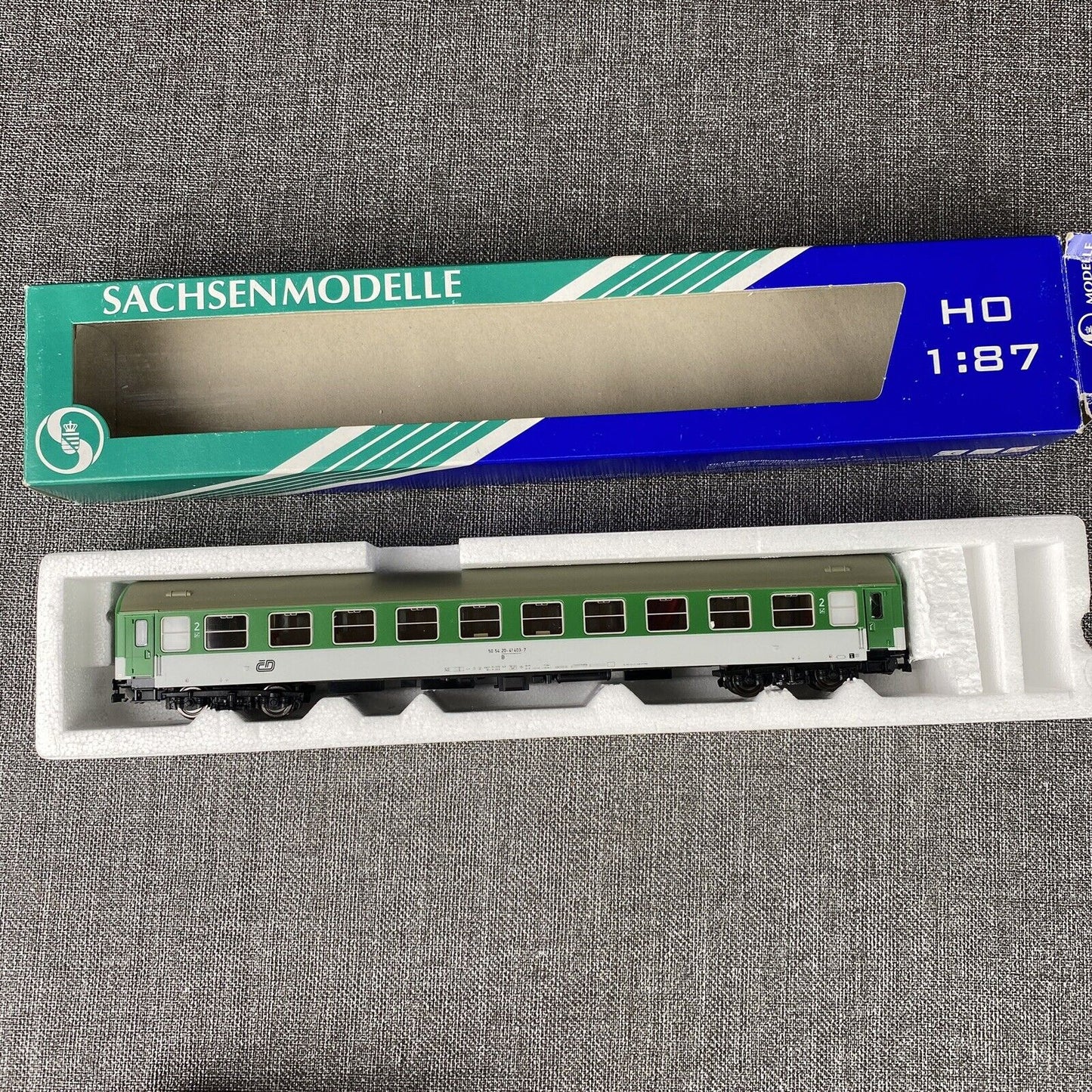 Sachsenmodelle HO scale #74597 Passenger Car Type Y of Czech Railways CD