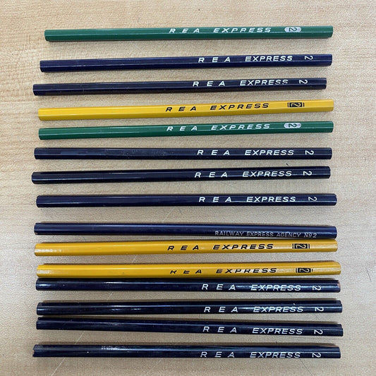 Railway Express Agency REA Railroad Advertising 15 unused Pencils