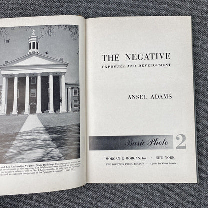 The Negative , The Print , Natural-Light Photography Basic Book by A. Adams