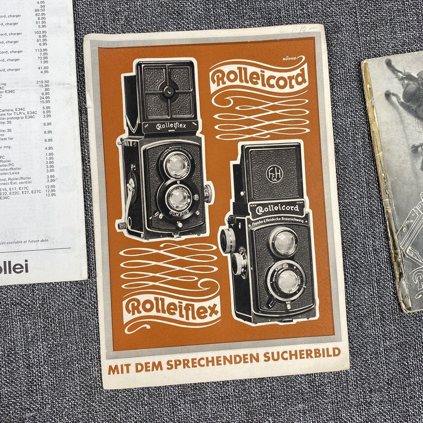 The Rollei Manual Rolleiflex Second Edition 1955 + Related Booklets