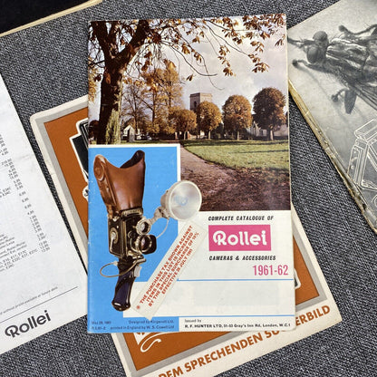 The Rollei Manual Rolleiflex Second Edition 1955 + Related Booklets