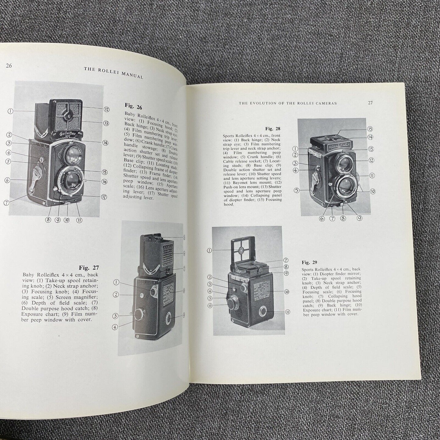 The Rollei Manual Rolleiflex Second Edition 1955 + Related Booklets