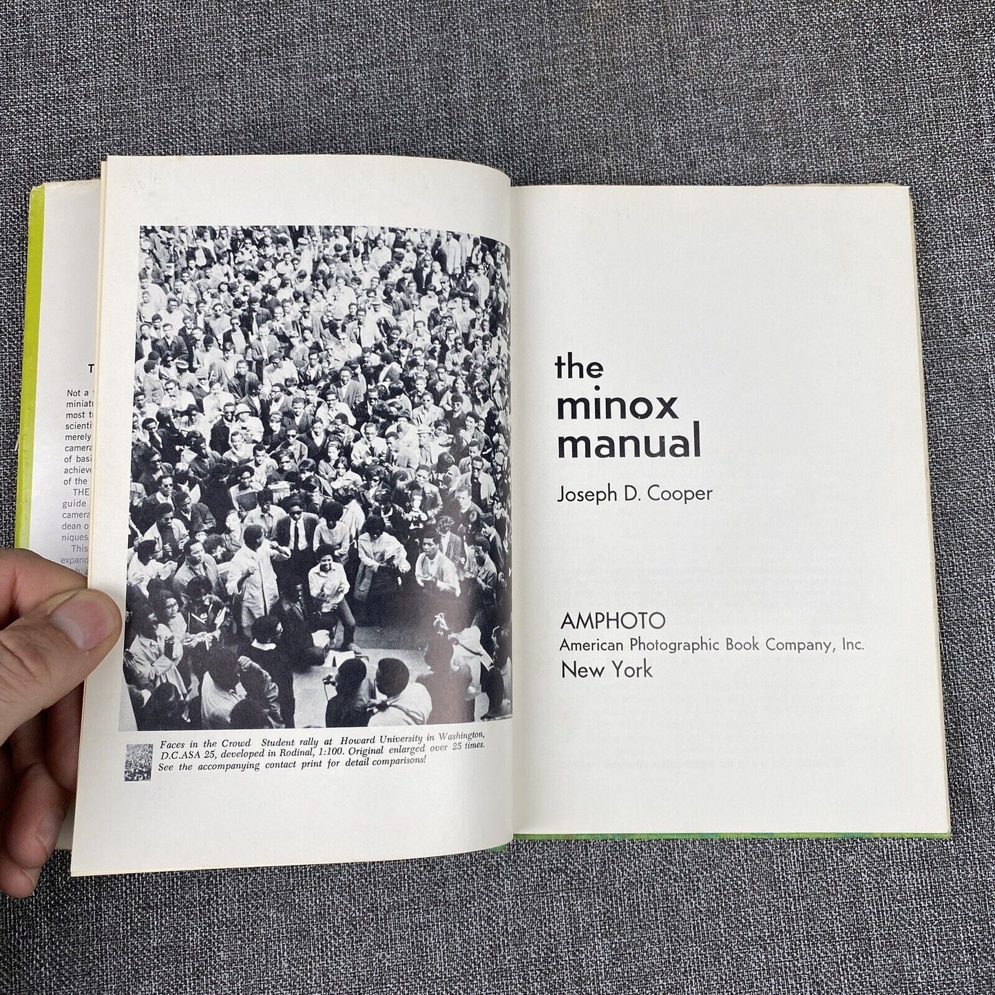 The Minox Manual Film camera 3rd edition Hardcover 1968