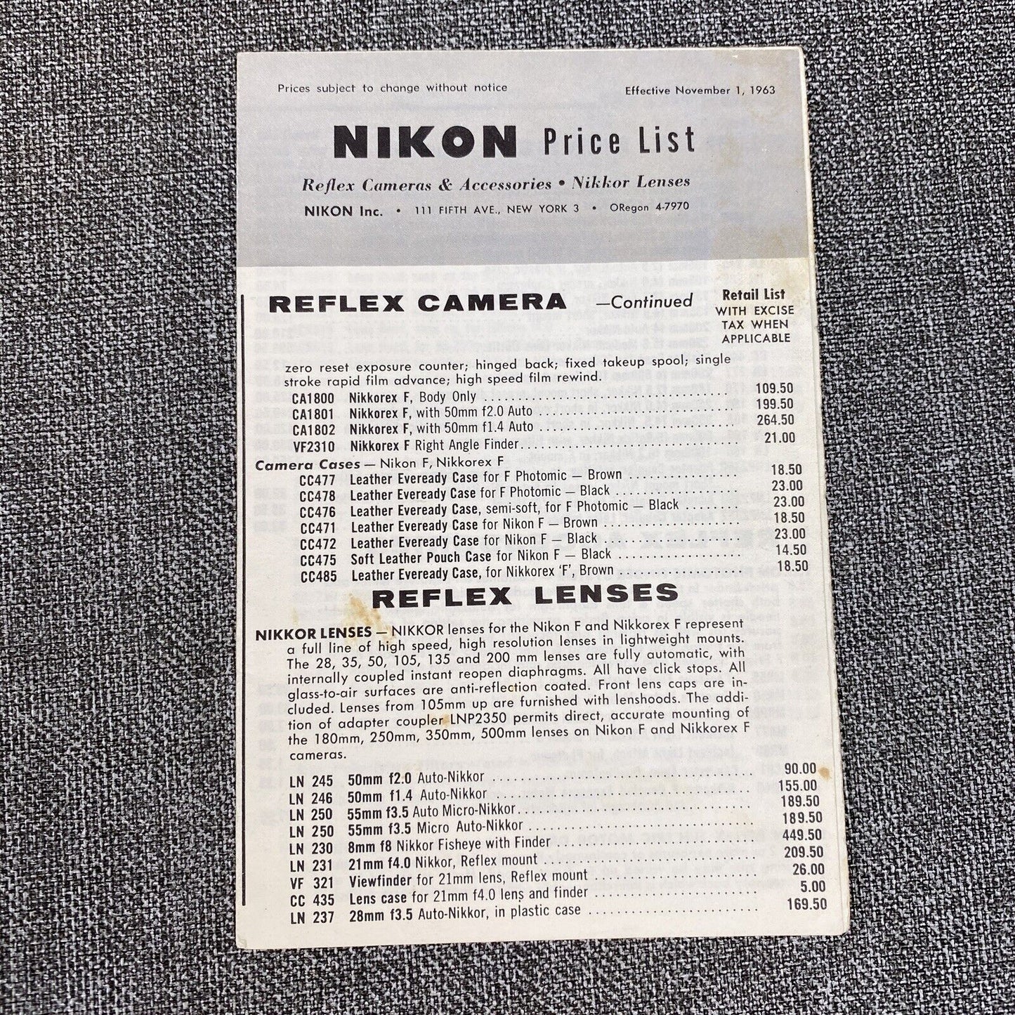 Nikon Guide-The Modern Camera Guide Series Manual by Kenneth S. Tydings 1956