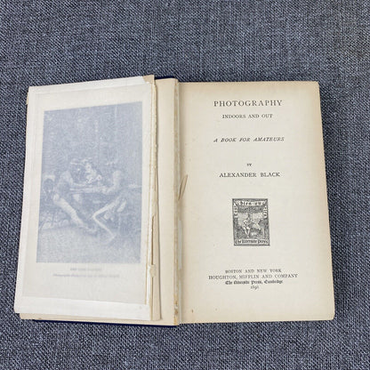 Photography Indoors and Out The Riverside Library for Young People A. Black 1898