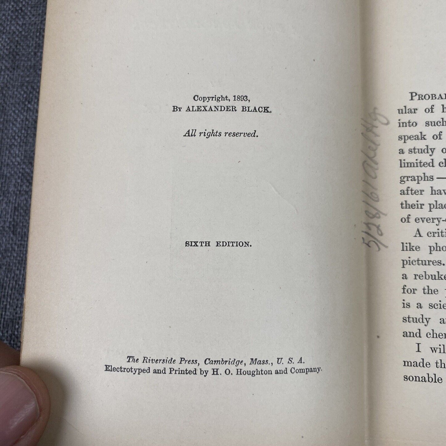 Photography Indoors and Out The Riverside Library for Young People A. Black 1898