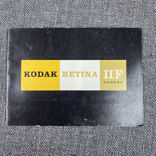 Kodak Retina IIF original film camera instruction manual, 23 pages