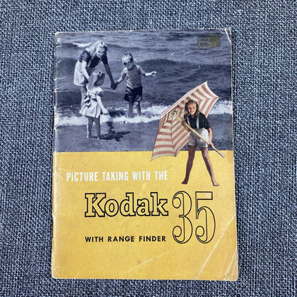 Kodak 35 original film camera instruction manual, 35 pages