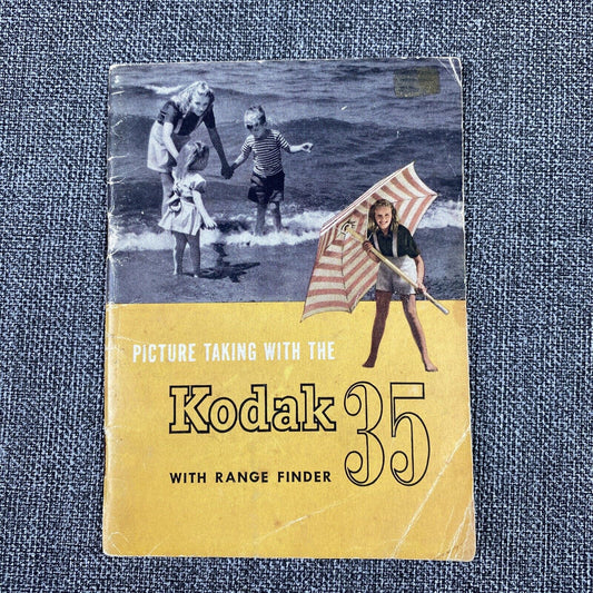 Kodak 35 original film camera instruction manual, 35 pages