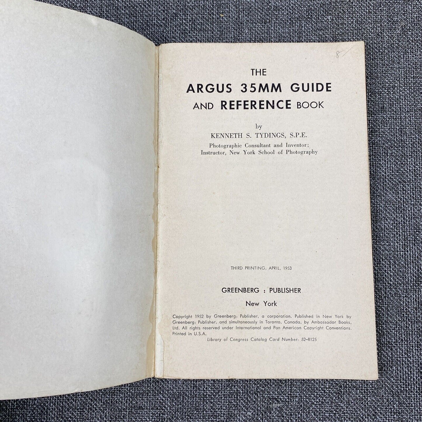 Argus  Original 35mm Film Camera Guide , 128 pages