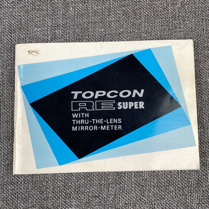 Topcon RE Super Film Camera Manual , 97 pages