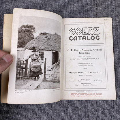 Vintage Goerz Catalog 1913 Photography Lenses , Cameras , Binoculars , 67 pages