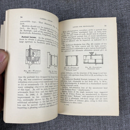 Vintage Camera Lenses with Illustrations and Diagrams by A. Lockett 1931