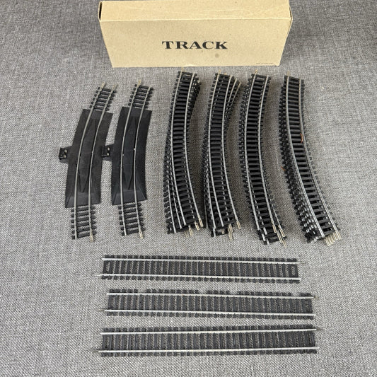 Bachmann HO Scale R 18" Radius Curved Nickel plated Track 24 pieces + 4 Straight