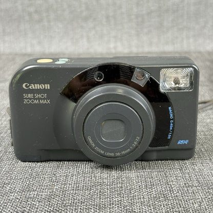 Canon Sure Shot Zoom Max 38-76mm Lens 35MM P&S Film Camera - for parts or repair