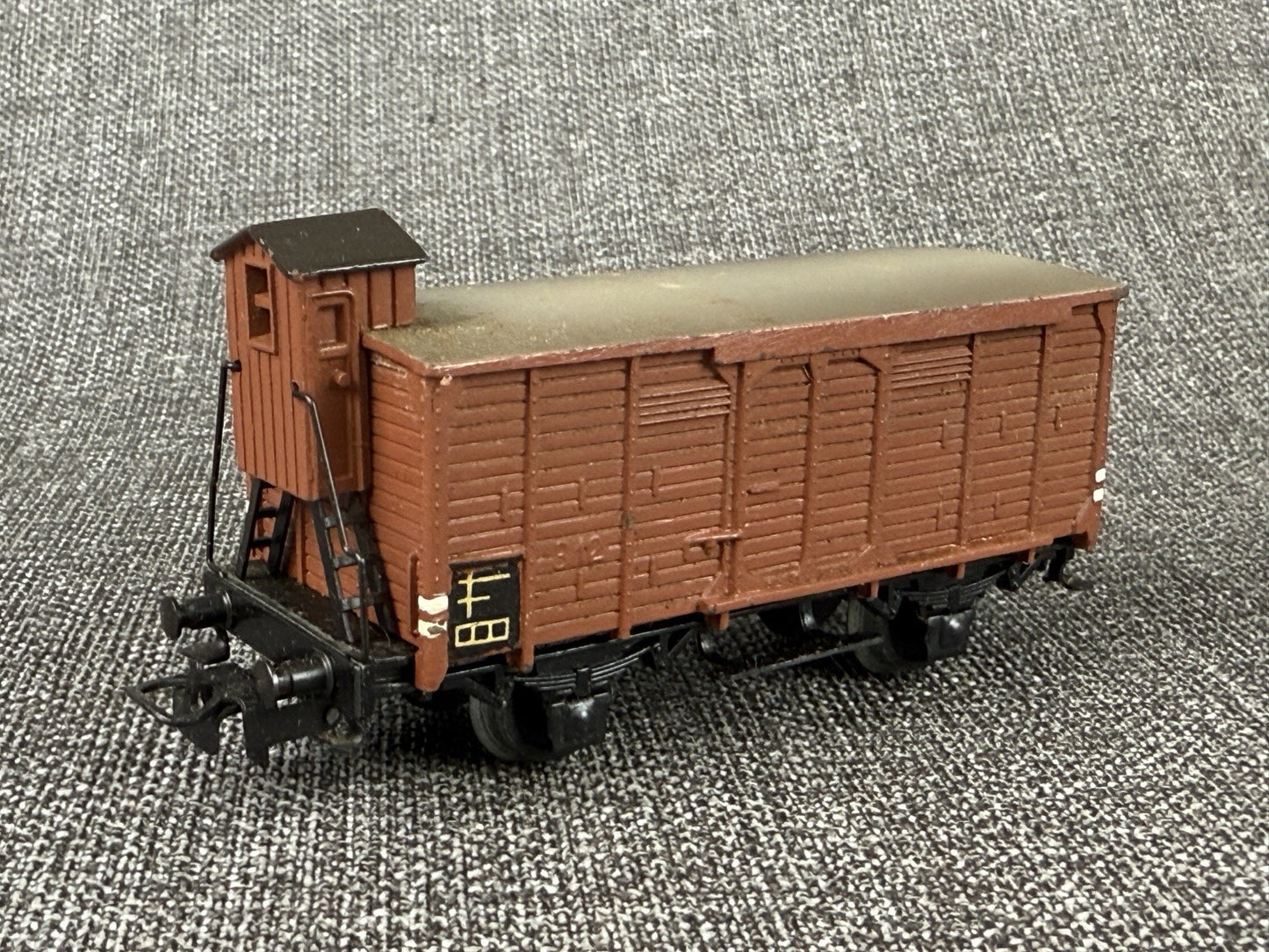 Marklin HO scale #312 Box Car with Brakeman's Cab , Die-cast 1950's