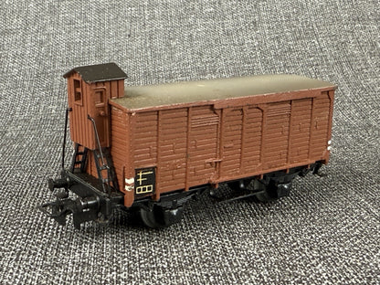 Marklin HO scale #312 Box Car with Brakeman's Cab , Die-cast 1950's